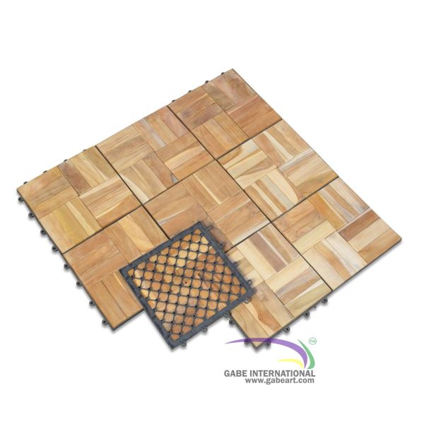 Installing Teak Flooring Mosaic tile